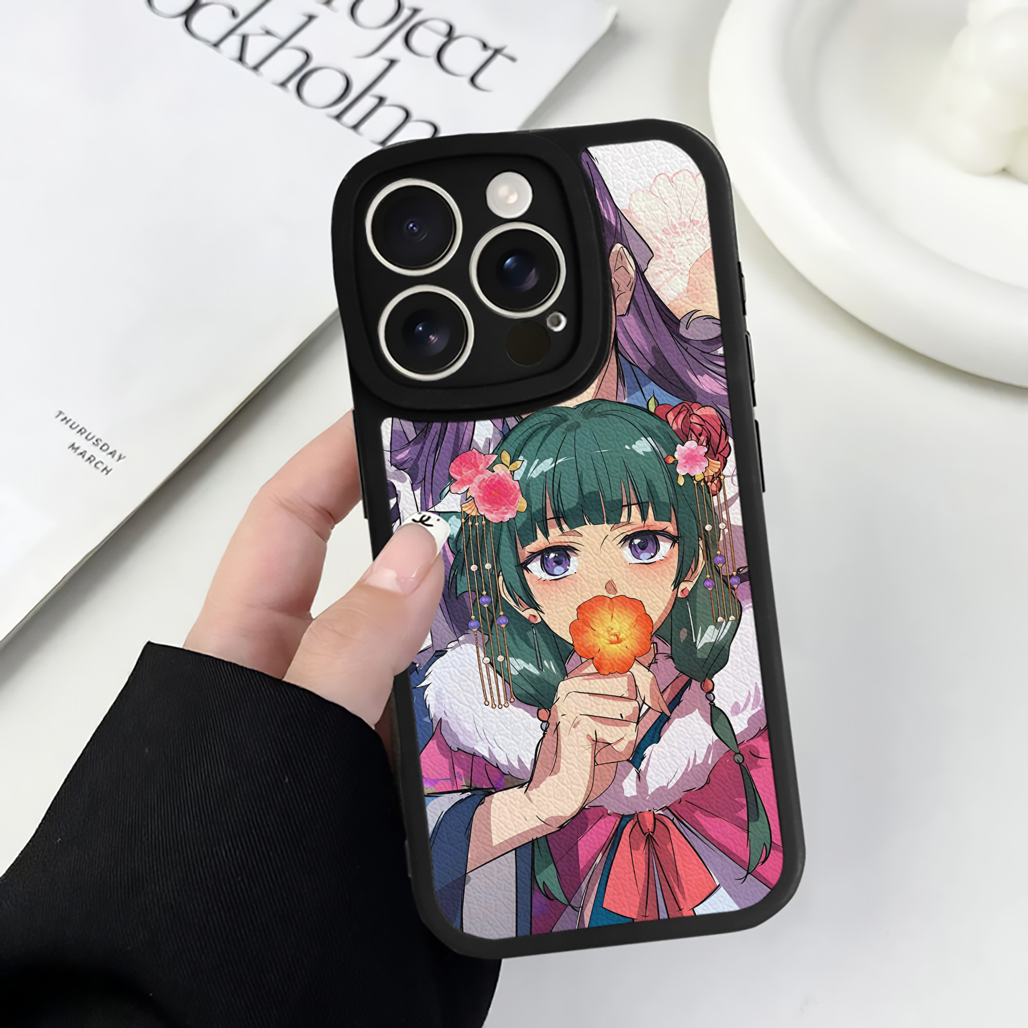 薬屋のひとりごと The Apothecary Diaries 【iPhone 16シリーズ対応】シリコンスマホケース（レザー調） 材質：シリコン